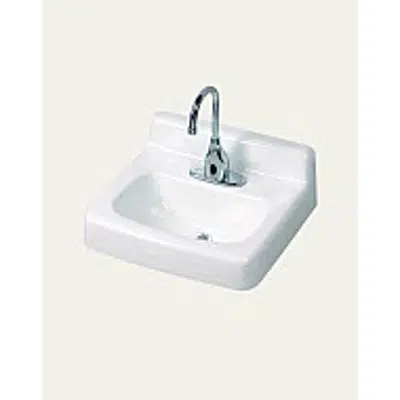 画像 Cast Iron Wall Hung Lavatory, 20" Width x 18" Depth x 11" Height, 1 Hole, 4" Centers or 8" Centers