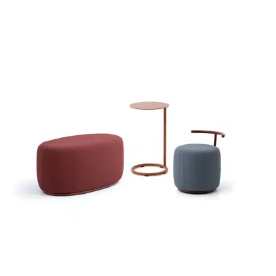 Image for Tibo upholstered poufs and side tables