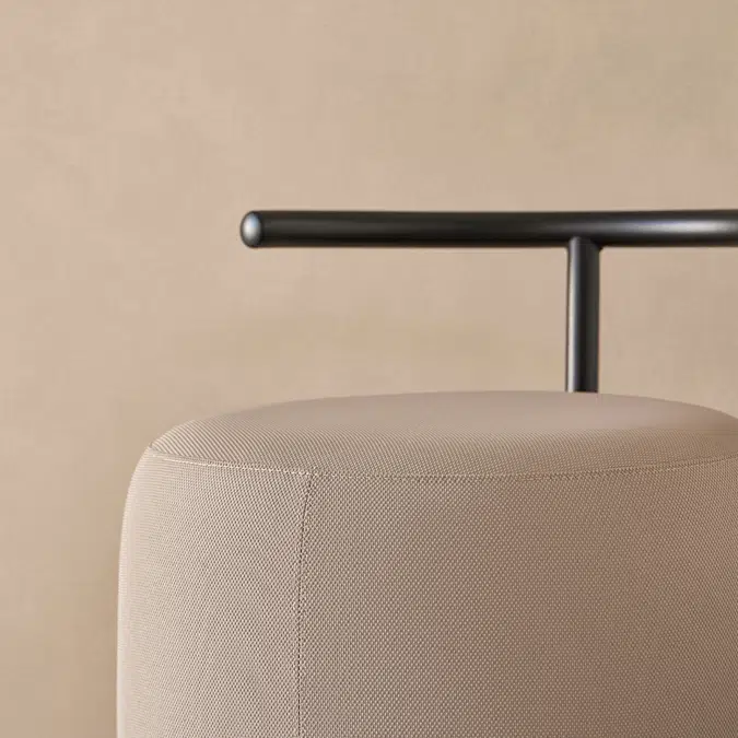 Tibo upholstered poufs and side tables