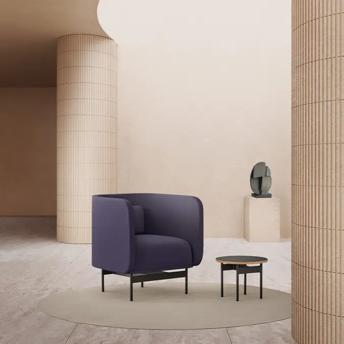 Split upholstered sofas