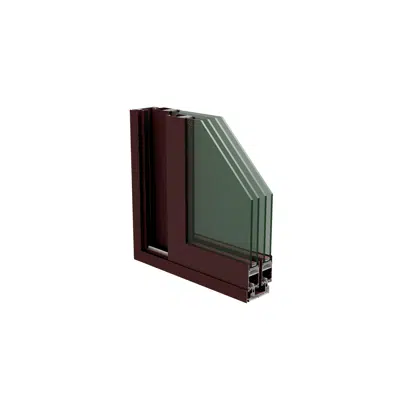 Image for Aluminum sliding window Aluprom 30 - 6 panels