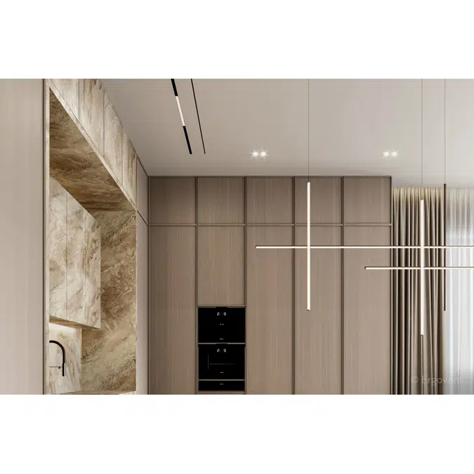 LINEO 600 PROFILE 75mm 1 slot diffuser