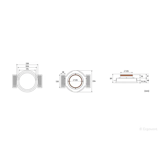 RONDO 125 mm diffuser