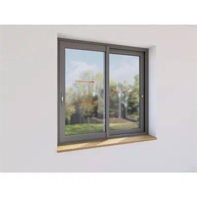 Image for Double sliding window aluminium
