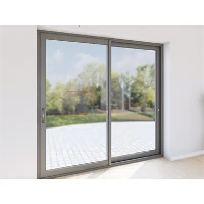 Image for Double sliding door aluminium