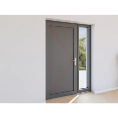 billede til Double entrance door aluminium