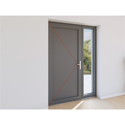 Image for Double entrance door aluminium
