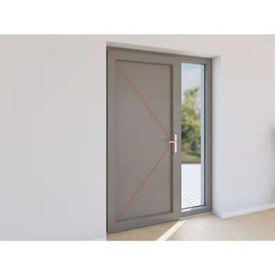 billede til Double entrance door PVC