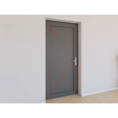 single entrance door aluminium