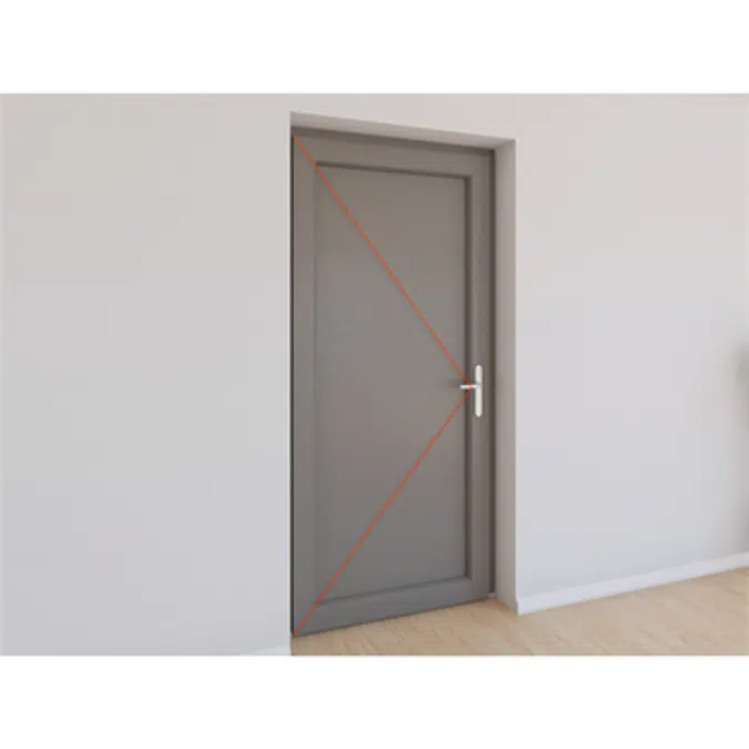 Single entrance door PVC