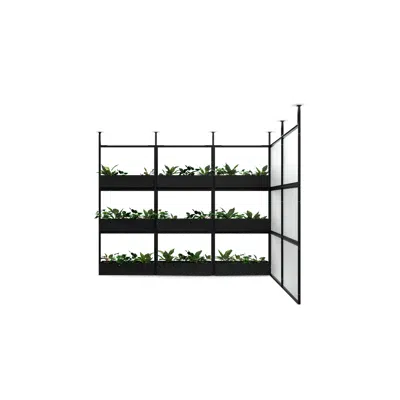 afbeelding voor 4T - H2400 - W1200 - Ceiling Mounted Wall Unit X4 with Plant boxes