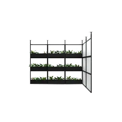 Image for 4T - H2400 - W1200 - Ceiling Mounted Wall Unit X4 with Plant boxes