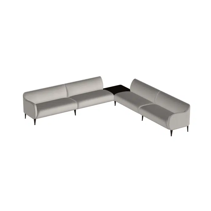 Ekko Modular Sofa  w. Metal Legs - Config 12