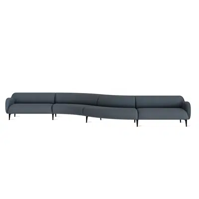 Ekko Modular Sofa  w. Metal Legs - Config 7图像