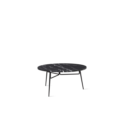 Spire Coffee table, Dia800xH400 mm, Black Marble,Grey Marble图像