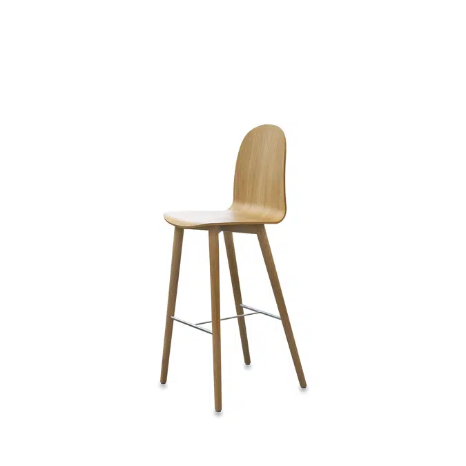 Nam Nam - Wood Bar Stool High Back