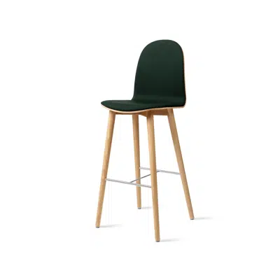 Image pour Nam Nam - Wood Bar Stool Highback - Front Upholstered