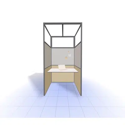 Image for 4T - H2400 - W900 Desk Booth, Freestanding X1
