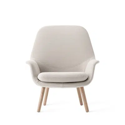 Image for Smile Lounge - Wood Leg - High Back