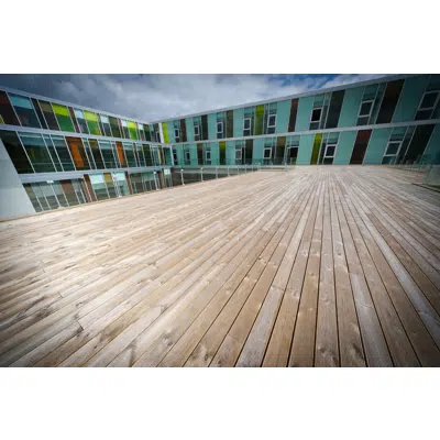 obraz dla Exterior Flooring System - Pine wood, 95x22 mm