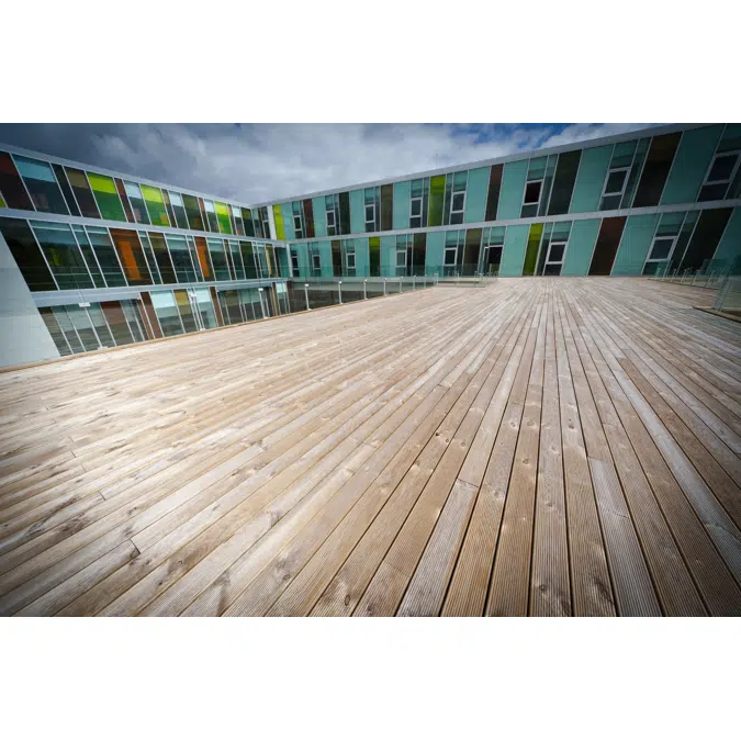 Exterior Flooring System - Pine wood, 95x22 mm