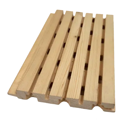 Image pour Interior Cladding System - Fire-retardant Pine Wood for acoustic conditioning on walls and ceilings