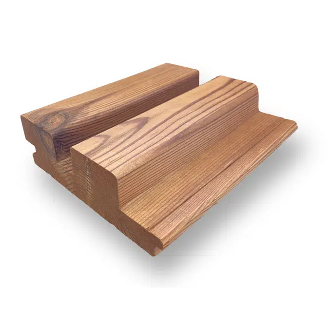 Exterior Cladding System - Pine wood for façade, 140x40 mm