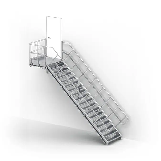 Linea - straight stairs for industry by TLC