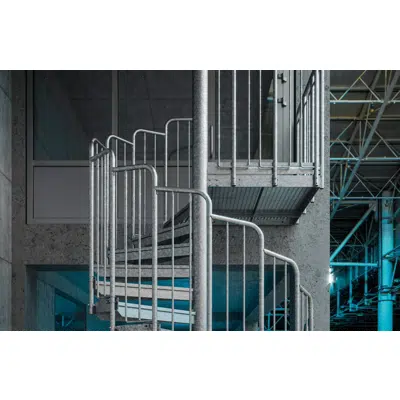 obraz dla Carla - schody przemysłowe spiralne