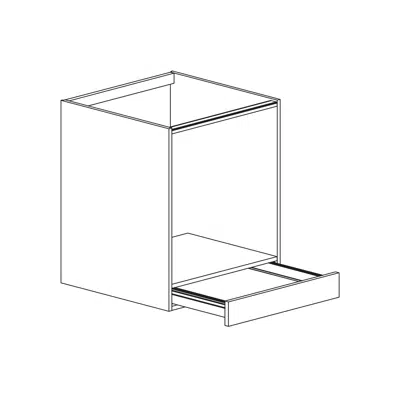 画像 Base cabinet for oven with one drawer 600mm