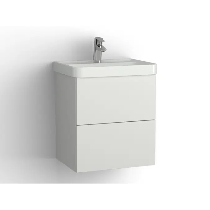 Mezzo bathroom cabinet with washbasin 530 drawers, single finish