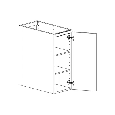 Image for Base cabinet with two shelves 300mm