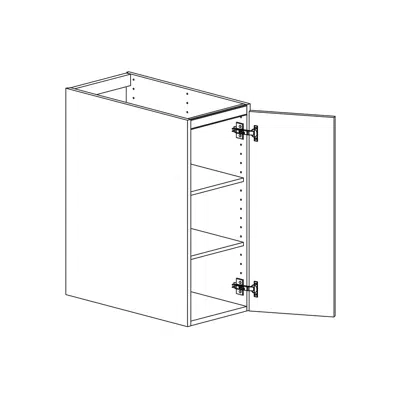 画像 Base cabinet with two shelves 300mm