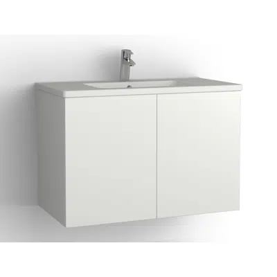 imagen para Free bathroom cabinet with washbasin 915 door, single finish