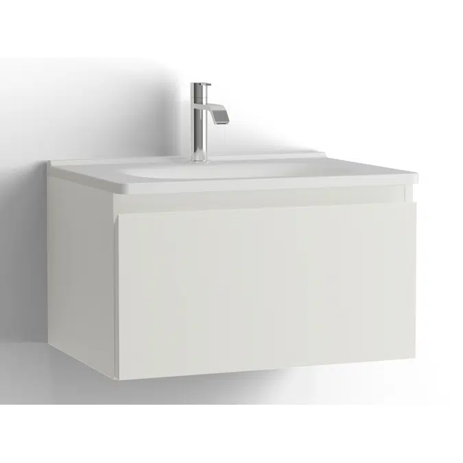 Bim Objects Free Download Flow Bathroom Cabinet With Washbasin 600 1 Drawer Single Finish 4091