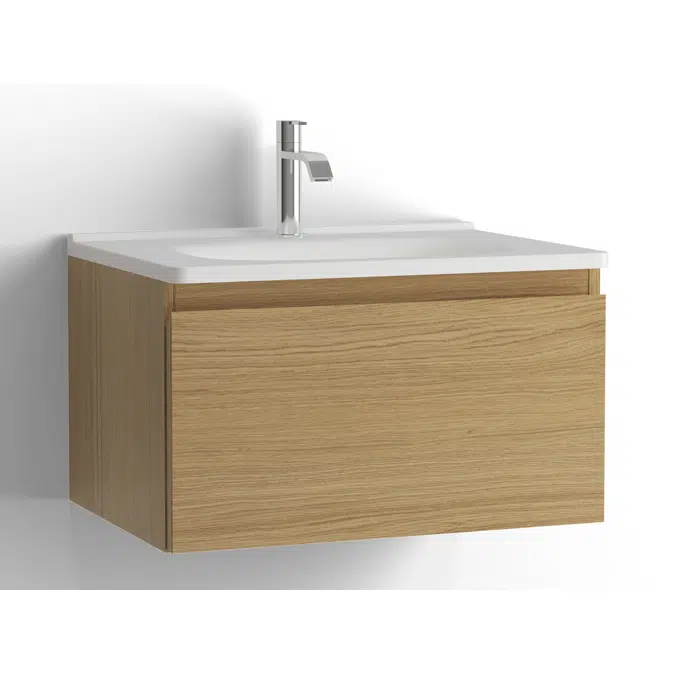 Bim Objects Free Download Flow Bathroom Cabinet With Washbasin 600 1 Drawer Single Finish 2507