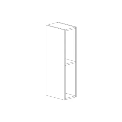 изображение для Wall cabinet height 850mm open with one shelf 200mm