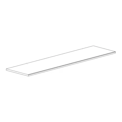 Image pour Countertop laminated 6216D depth 610mm