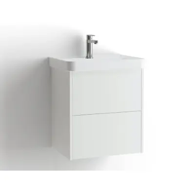 afbeelding voor Mezzo Frame bathroom cabinet with washbasin 530 drawers, single finish