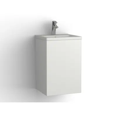 Image for Free bathroom cabinet with washbasin 415 door, single finish