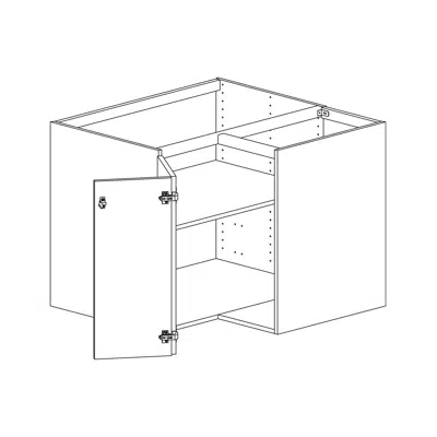 изображение для Base cabinet corner with one shelf 900mm