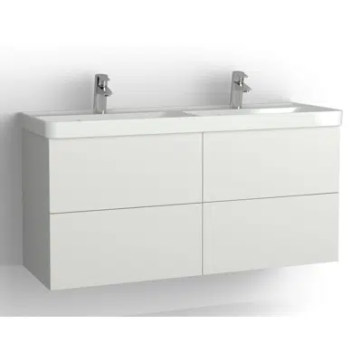 Image for Mezzo bathroom cabinet with washbasin 1230 drawers, single finish