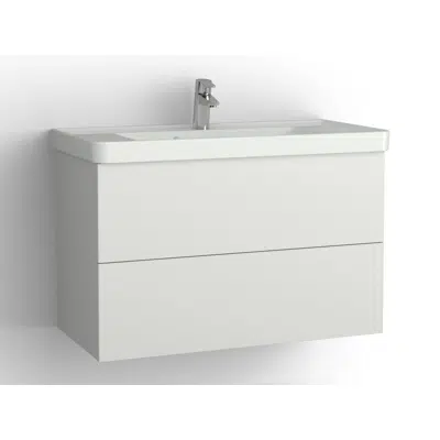 画像 Mezzo bathroom cabinet with washbasin 930 drawers, single finish