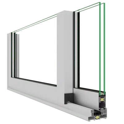 Immagine per WS100 Sliding System 1 Rail 1 Sash Pocket Window linear