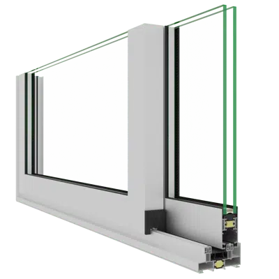 WS100 Sliding System 1 Rail 1 Sash Pocket Window linear图像