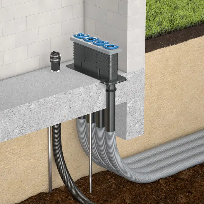 Quadro-Secura® house lead ins