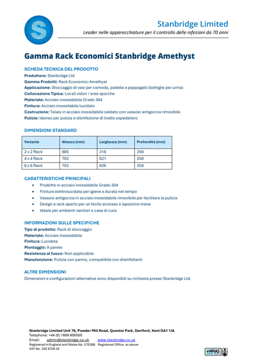 Scheda Tecnica BIM 2025 - Gamma Rack Economici Stanbridge Amethyst.pdf
