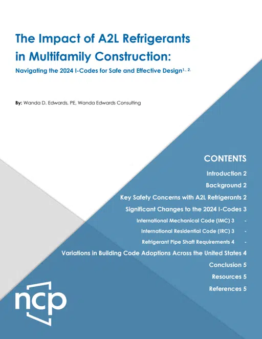 The Impact of A2L Refrigerants in Multifamily Construction