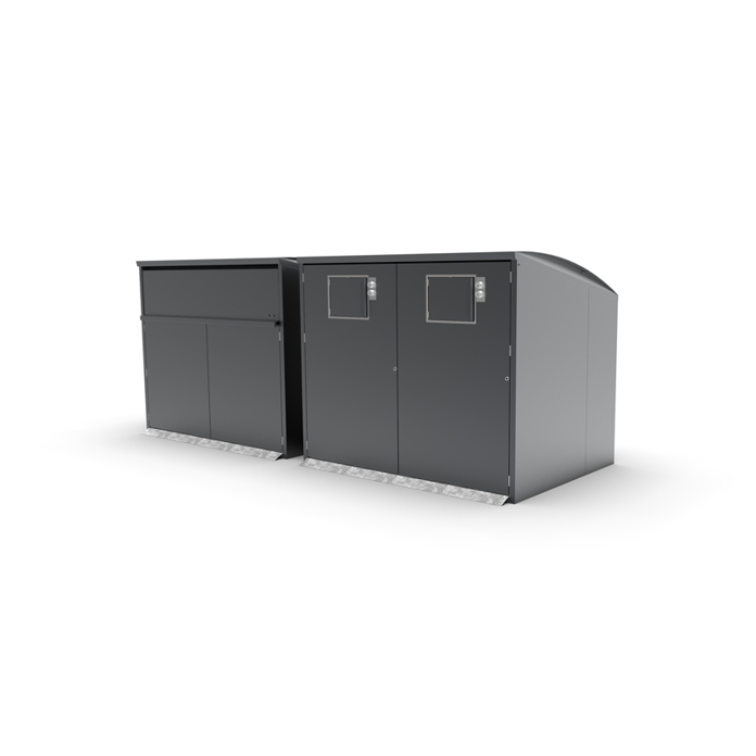 BIM objects - Free download! Litter bin - Bin shelters | BIMobject