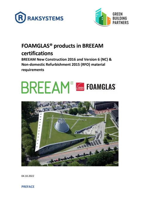 BREEAM requirements and FOAMGLAS products _ Full report.pdf